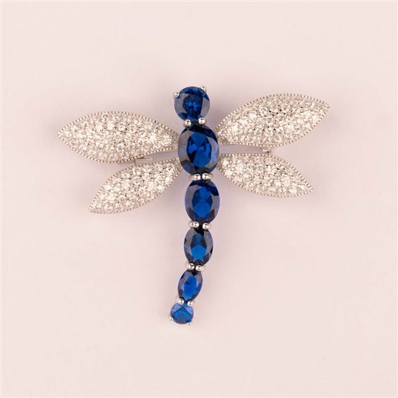 Brosche Ultima Edizione Dame in Silber SA00352-BLU - SA00352-BLU